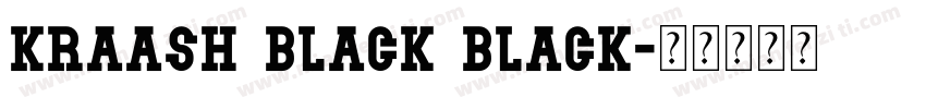 Kraash Black Black字体转换